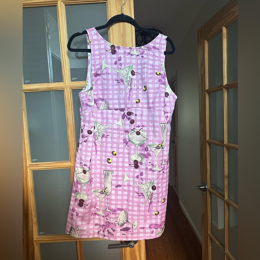Martini pattern shift dress